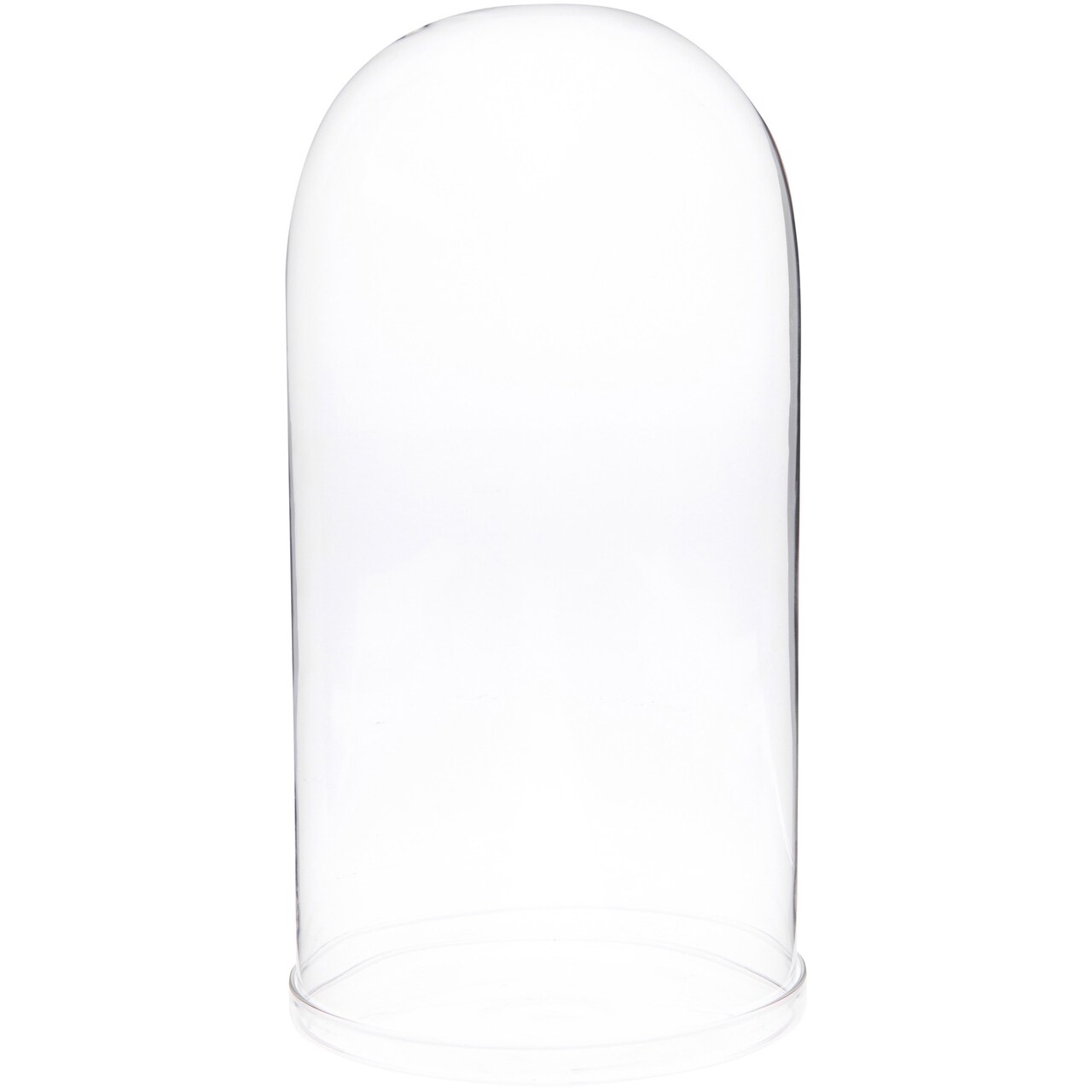 Plymor 5.5" x 11" Glass Display Dome Cloche (Clear Glass Tray Base)